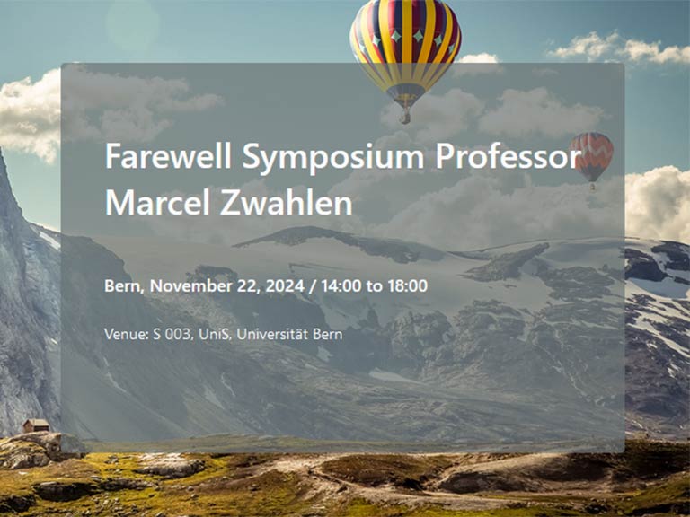 Farewell Symposium Professor Marcel Zwahlen symbolic picture